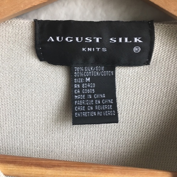 August silk Tri color cotton t shirt top sz medium - Picture 7 of 7